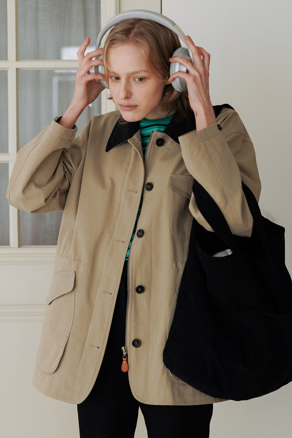 overfit cotton work jacket (beige) 4/1 예약배송
