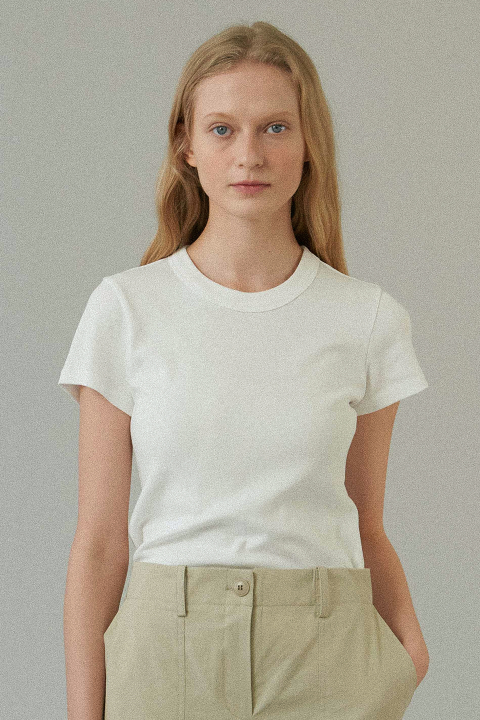 organic cotton rib t-shirt (5colors)