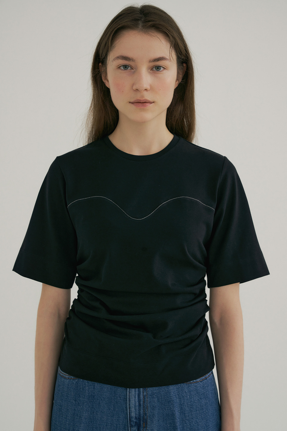 cotton silhouette t-shirt (black)