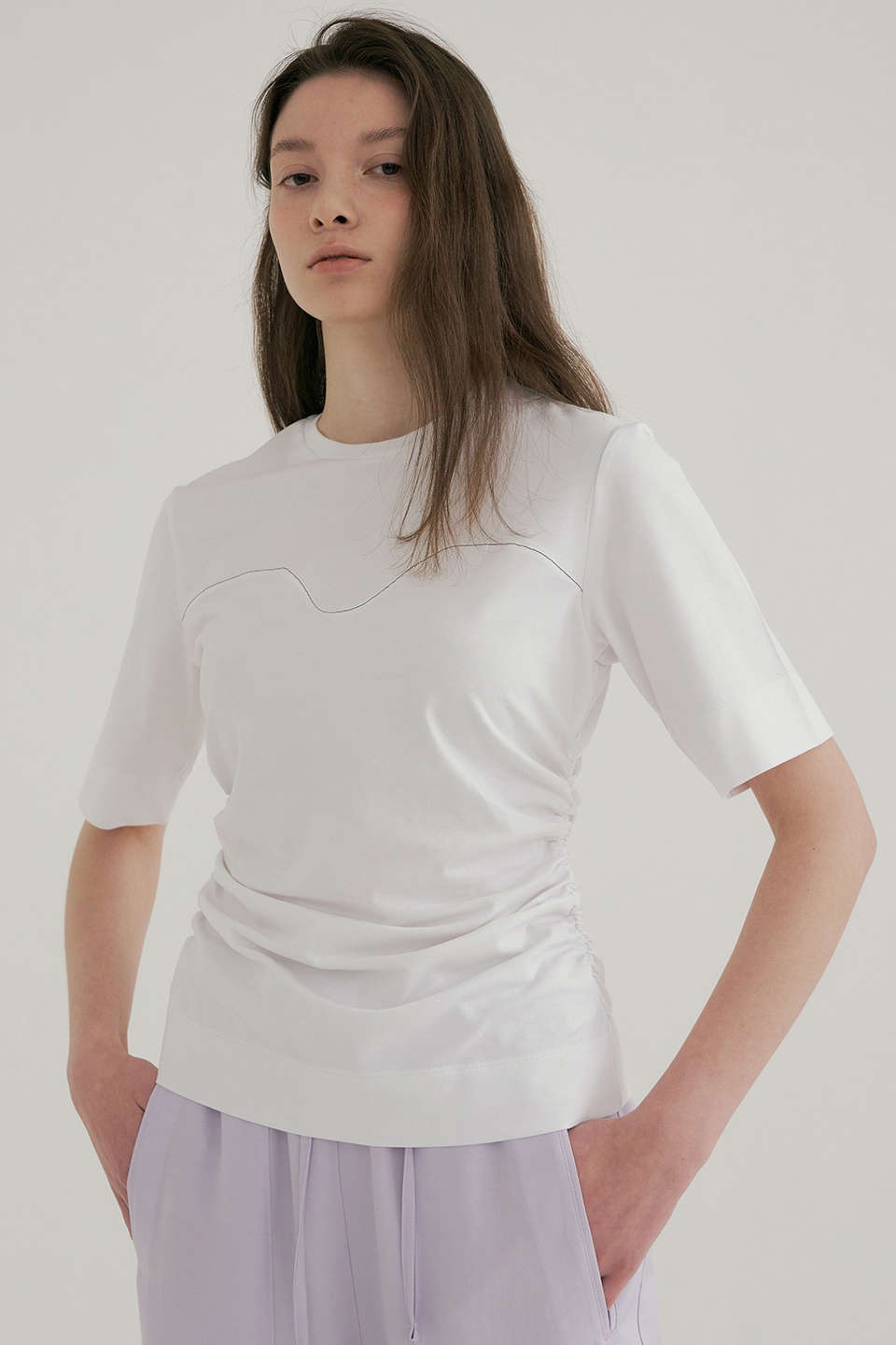 cotton silhouette t-shirt (white)