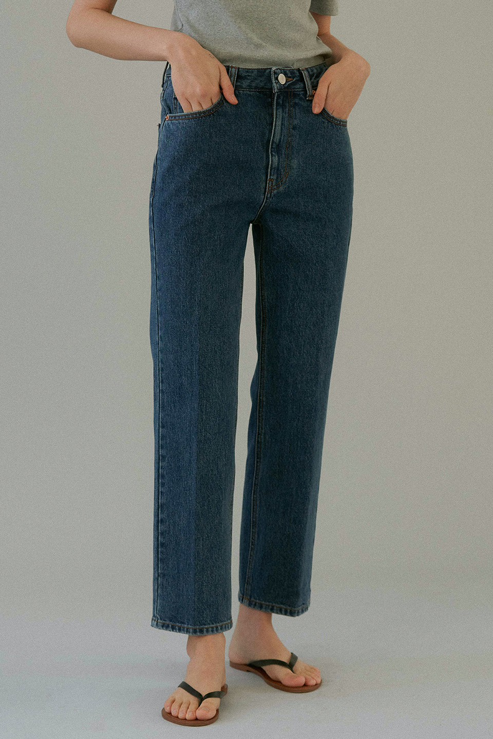 classic cropped jeans (classic blue)