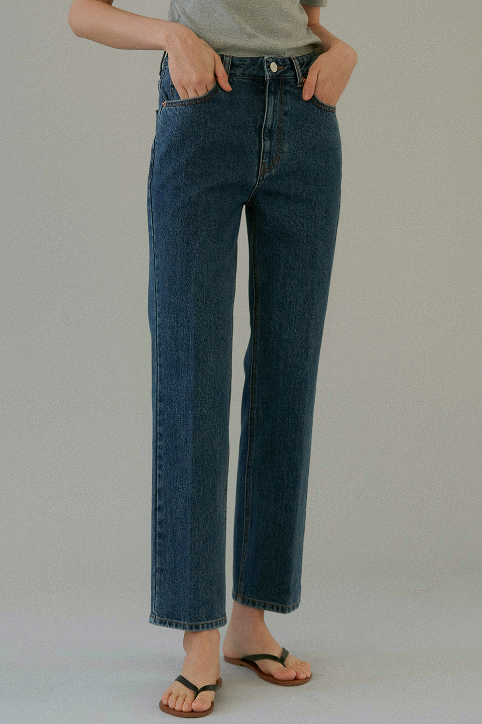 classic cropped jeans (classic blue)/S, L사이즈 4/25 예약배송